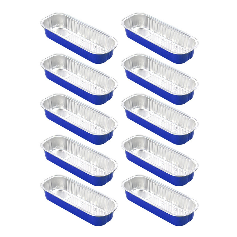 Vienreizējās lietošanas alumīnija folijas skārda kaste Kvadrātveida alumīnija folijas kārba cepšanai krāsaina skārda papīra kaste