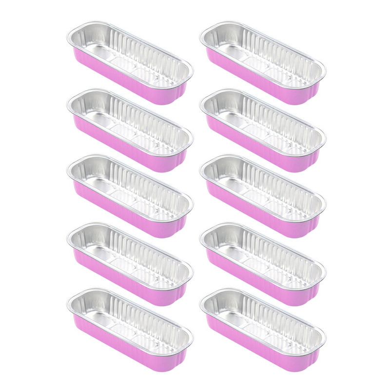 Vienreizējās lietošanas alumīnija folijas skārda kaste Kvadrātveida alumīnija folijas kārba cepšanai krāsaina skārda papīra kaste