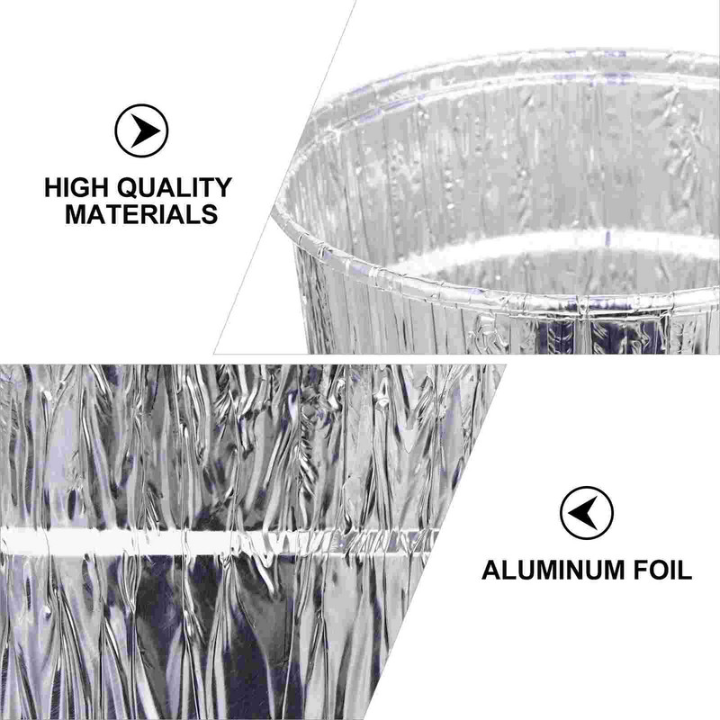 Väike rauast ämber, tinafooliumvooderdis, asendusgraanulite restid, tsingitud ühekordselt kasutatav grill