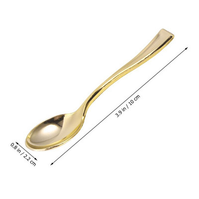 Šakutė Plastikiniai vienkartiniai mini auksiniai indai Sidabriniai stalo įrankiai Salotos Stalo įrankiai Kokteilis Pyragas Desertas Degustacija Vaisiai Užkandis Šakės