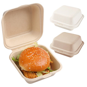 Bento Snack Lunchbox Кутии Контейнери за домашен десерт Купа за еднократна употреба 10/20 бр. Торта Бургер Храна Опаковка за печене в микровълнова фурна