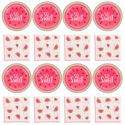 Rođendanske papirnate čaše Tanjuri Ružičasti pribor za jelo Večera Set pribora za jelo Ručak Ukrasite Pribor za salvete Salvete