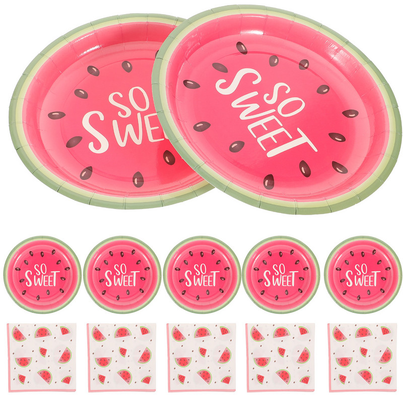 Dzimšanas dienas papīra krūzes Šķīvji Rozā galda piederumi Vakariņas Galda trauku komplekts Pusdienas Rotā salvešu piederumi Salvetes