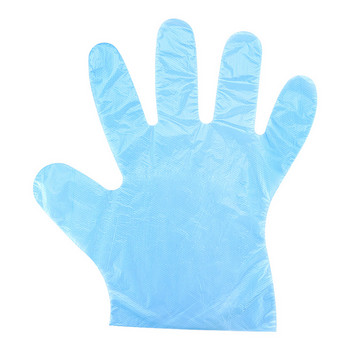 100/200/300бр Сини прозрачни ръкавици за еднократна употреба Пластмасови ръкавици за еднократна употреба за производство на хранително-вкусовата промишленост Dropshipping