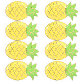 Lėkštės Lėkštės Vakarėlis Ananasų Vienkartiniai padėklai Desertų serviravimo popierius Tropical Luau Padėklas Vakarienė Sausainiai Vasaros reikmenys Dekoracijos