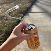 Madingi šiaudeliai nuo raukšlių Daugkartinio naudojimo stikliniai geriamieji šiaudeliai, lenkti, nesiraukšlinti šiaudeliai, apsaugantys nuo raukšlių Šoniniai šiaudeliai su šepečiais