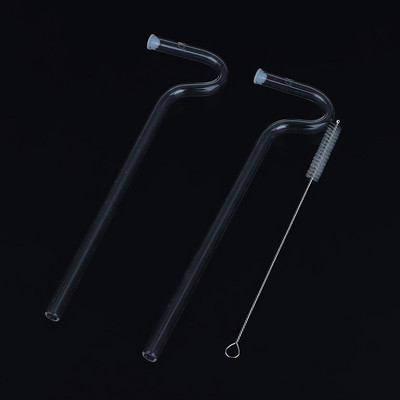 Madingi šiaudeliai nuo raukšlių Daugkartinio naudojimo stikliniai geriamieji šiaudeliai, lenkti, nesiraukšlinti šiaudeliai, apsaugantys nuo raukšlių Šoniniai šiaudeliai su šepečiais