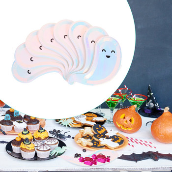 Призрачна чиния Парти Вечеря Чинии за храна Хартия Хелоуин Торта за еднократна употреба Фестивал на плодове Домакинство