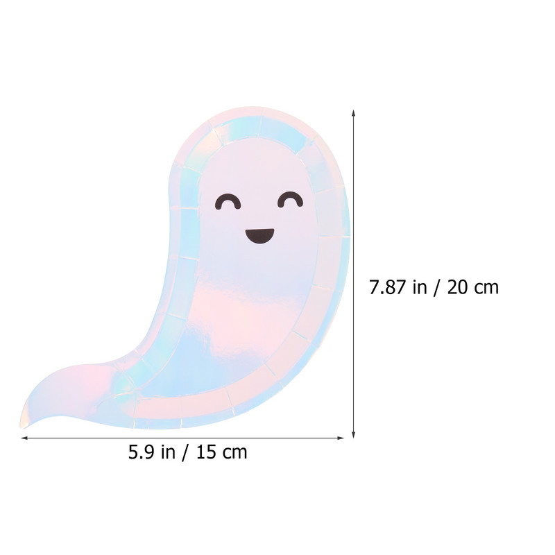 Farfurie cu fantomă Petrecere Cina Farfurii cu alimente Hârtie Halloween Tort de unică folosință Festivalul fructelor Gospodărie