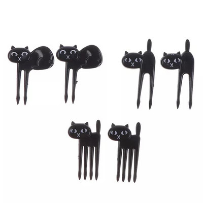 Animacinių filmų gyvūnų vaisių šakutės priešpiečių dėžutės Bento daržovių indai Vaisių šakutės dantų krapštukai stalo reikmenų dekoras