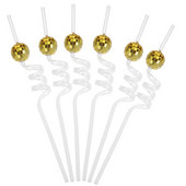 6gab Disko dzeršanas salmiņi Disko salmiņi svētku salmiņi 70. gadu ballīšu dekori Spoguļbumbu salmu diskotēkas ballīte Havaju dekors salmu dekors