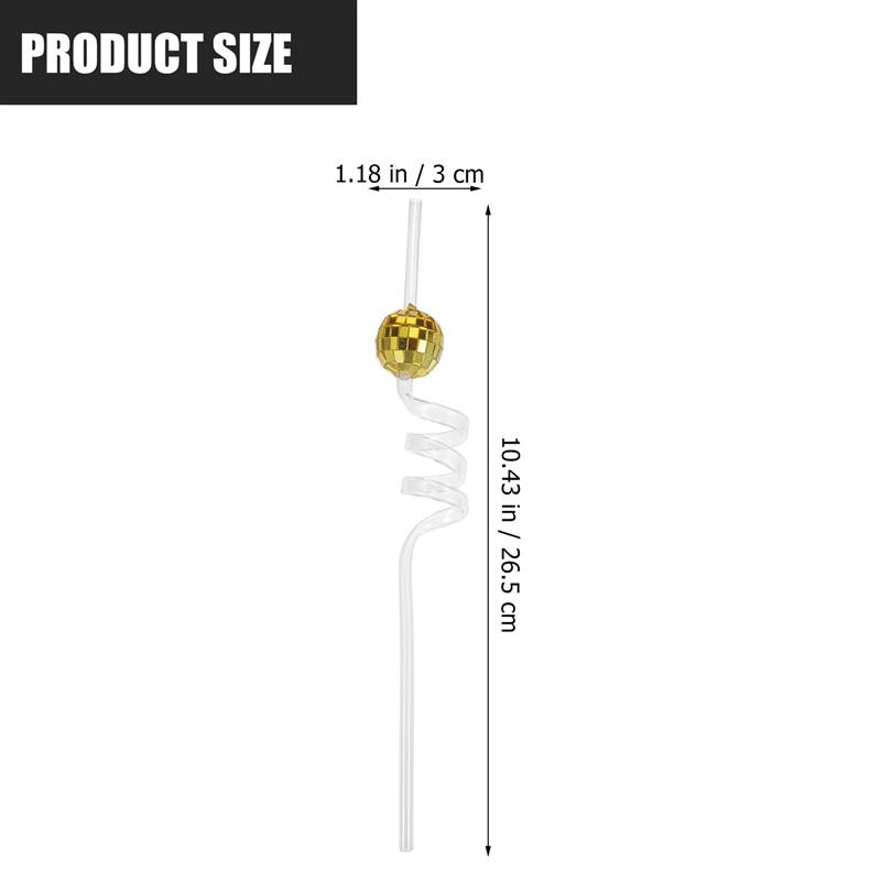 6gab Disko dzeršanas salmiņi Disko salmiņi svētku salmiņi 70. gadu ballīšu dekori Spoguļbumbu salmu diskotēkas ballīte Havaju dekors salmu dekors