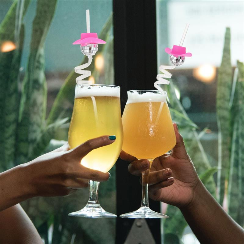 6gab Disko dzeršanas salmiņi Disko salmiņi svētku salmiņi 70. gadu ballīšu dekori Spoguļbumbu salmu diskotēkas ballīte Havaju dekors salmu dekors