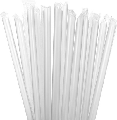 100gab Lieli vienreizlietojami salmiņi Daudzkrāsu salmiņi Plaši Piena Tēja Piena kokteiļa sula Dzēriens Plastmasas salmiņi Atsevišķi iesaiņoti