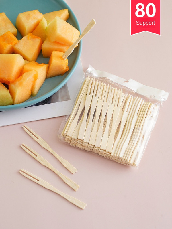 Vienkartiniai bambuko lazdelės kepsninės įrankiai Natūralūs BBQ bambuko iešmeliai stovyklavimo vakarėliui „Shish Kabob“ maitinimo ant grotelių vaisiai