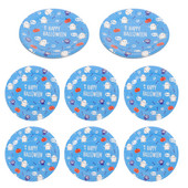 8gab Helovīna šķīvji Vienreizlietojamie šķīvji ballītēm Desertu šķīvji ballīšu piederumi