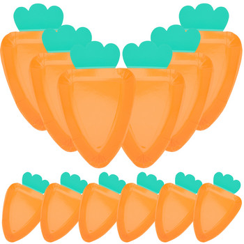 Морков Хартиена чиния Фестивал Плодове Аксесоари за парти Удобни чинии за вечеря Торта