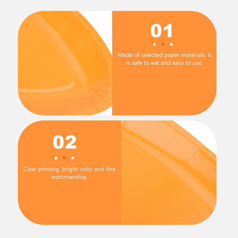 Burkānu papīra šķīvju festivāls Augļu ballīšu aksesuāri Ērti vakariņas Ēdienu šķīvju kūka