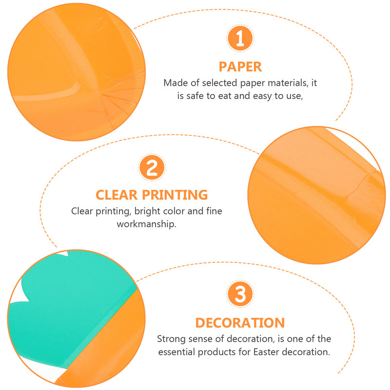 Burkānu papīra šķīvju festivāls Augļu ballīšu aksesuāri Ērti vakariņas Ēdienu šķīvju kūka