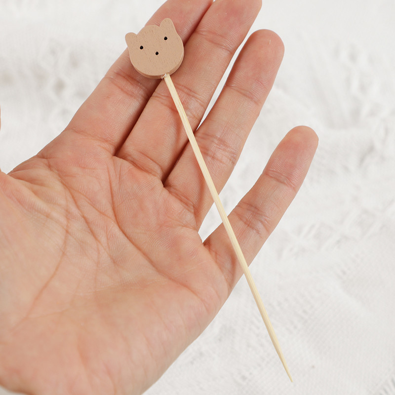 50 gab. Zobu bakstāmie vienreizējās lietošanas bambusa bufetes tipa ēdienu dakšiņas deserta augļu dakšiņas dzimšanas dienas kāzu ballītei vienreizējās lietošanas dakšiņas