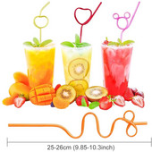 10 gab. Traki cirtaini salmiņi vienreizlietojamie ballīšu labvēlīgie dzeršanas caurules krāsaini savīti salmiņi bērniem karnevāla bāra restorāna salmiņi