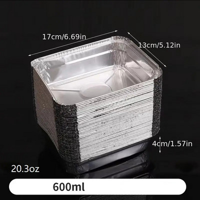 Gaļas kukulītis Vienreizējās lietošanas folija Cepšanai Cepšanai Ēdienu trauki Gatavošanas trauki Uzglabāšana Alumīnija maizes pannas Kūkas pannai līdzņemšanai folijas trauks