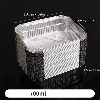 Gaļas kukulītis Vienreizējās lietošanas folija Cepšanai Cepšanai Ēdienu trauki Gatavošanas trauki Uzglabāšana Alumīnija maizes pannas Kūkas pannai līdzņemšanai folijas trauks