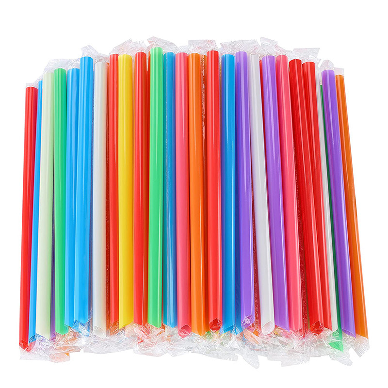 Pai de unica folosinta Paie din plastic Paie pentru ceai cu bule Accesorii de bucatarie pentru bauturi Pipe Tuburi pentru cocktail pentru petreceri de gaina 100 buc