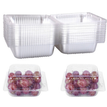 35 бр. Пластмасови контейнери за храна на панти 5x5 инча с мида за изваждане