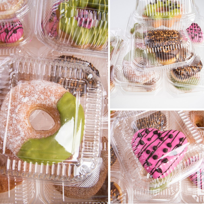 35 bucăți de 5 x 5 inch, tavă de scoatere, recipiente pentru alimente din plastic cu balamale