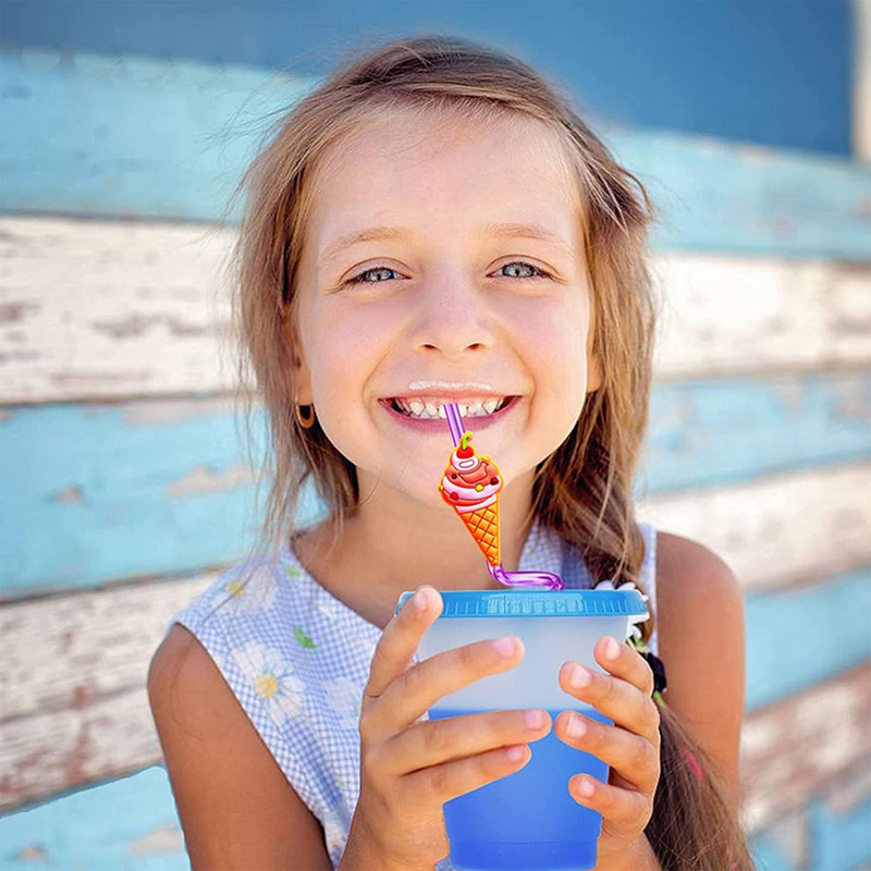 Kreatív spirálparti szívószálak, gyönyörű megjelenésű, felkavaró szívószálak tea-kávézó kollégiumi otthonokhoz UD88