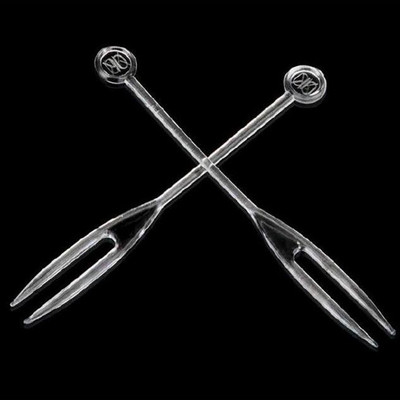 Virtuvės Baras Vienkartiniai virtuvės reikmenys Stalo reikmenys Šakutės Bespalvis Skaidrus plastikas OK Fruit Fork Adata 700vnt /part.
