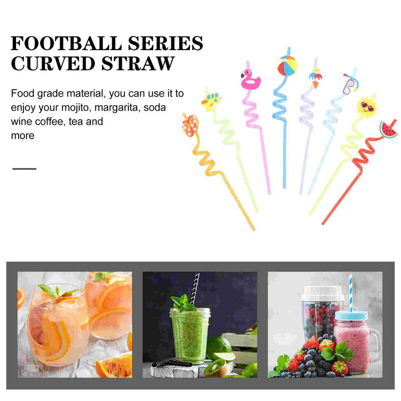 Saldējuma salmiņi ballītei dod priekšroku dzeramajam plastmasas atkārtoti lietojamam Luau kokteiļu dzērieniem Havaju baseins