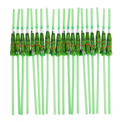 Paie în formă de palmier de cocos Paie de palmier de cocos Paie de petrecere în stil hawaian 20 buc Umbrelă Design de palmier de cocos pentru zile de naștere