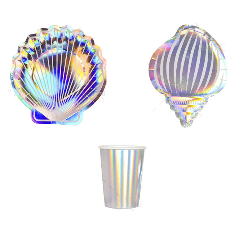 8Gb vienreizējās lietošanas viesību paplāte Ziemassvētku Jaungada lāzera apvalka formas vakariņu šķīvis grila ballītes dekorēšana mājām