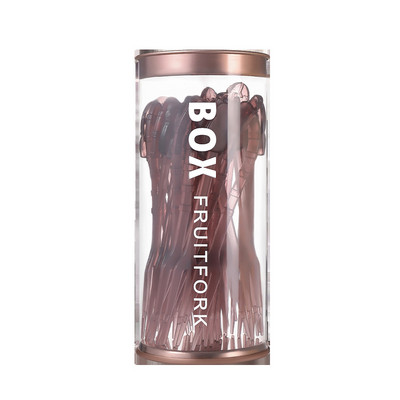 36gab plastmasas caurspīdīga dakša virtuves sīkrīki kūka deserts augļu pusdienu dakšiņas bērniem Kawaii vienreizējās lietošanas augļu dakša