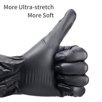 Γάντια αδιάβροχα μαύρα μιας χρήσης επισκευής σπιτιού Γάντια νιτριλίου κατηγορίας κουζίνας μαγειρικής γάντια αυτοκινήτου Εργαστήριο καθαρισμού