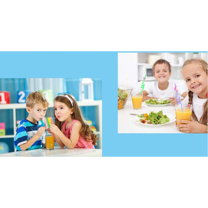 1 vnt Cartoon Panda plastikiniai spiraliniai gėrimo šiaudeliai, naudojami gimtadienio vakarėliui su vyno puodeliu