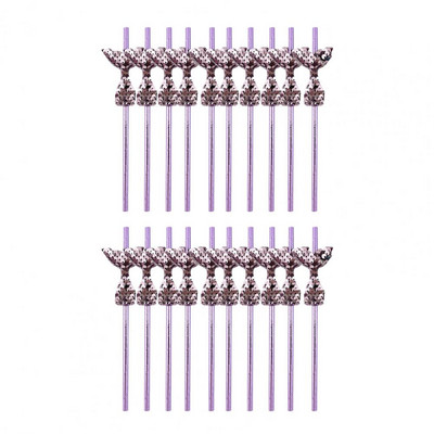 20 de bucăți paie cu coadă de sirenă, hârtie de petrecere, paie ecologice sigure pentru accesorii pentru petreceri tematice de sirene