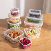 3db kültéri ebéddoboz élelmiszertároló konténer eldobható gyorsétterem csomagoló doboz kerek téglalap alakú doboz hordozható piknik kemping