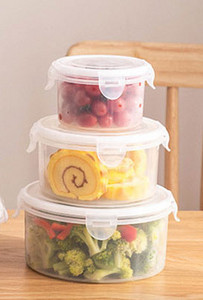 3db kültéri ebéddoboz élelmiszertároló konténer eldobható gyorsétterem csomagoló doboz kerek téglalap alakú doboz hordozható piknik kemping