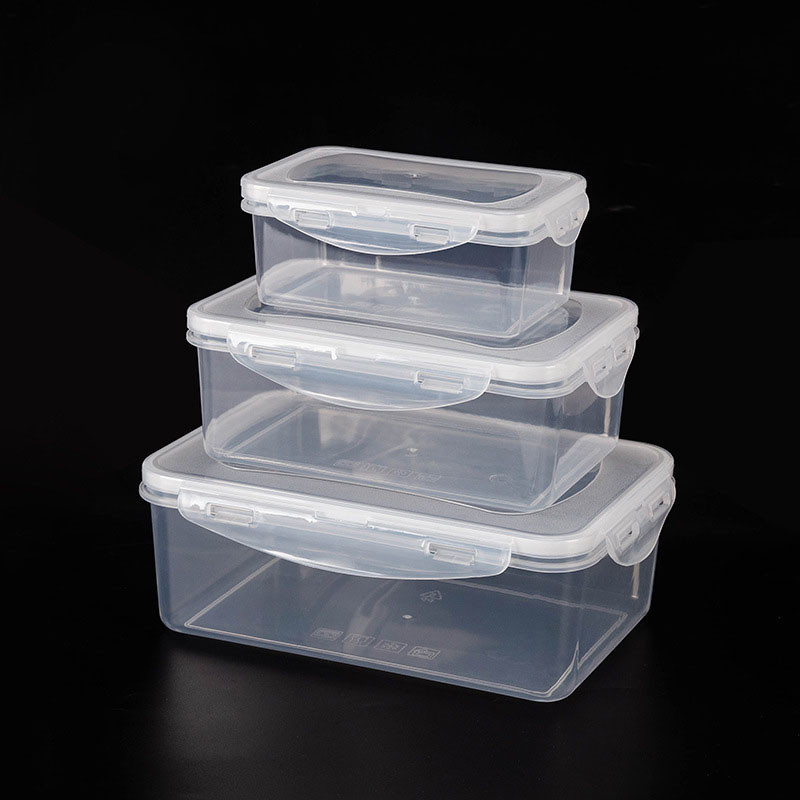 3db kültéri ebéddoboz élelmiszertároló konténer eldobható gyorsétterem csomagoló doboz kerek téglalap alakú doboz hordozható piknik kemping