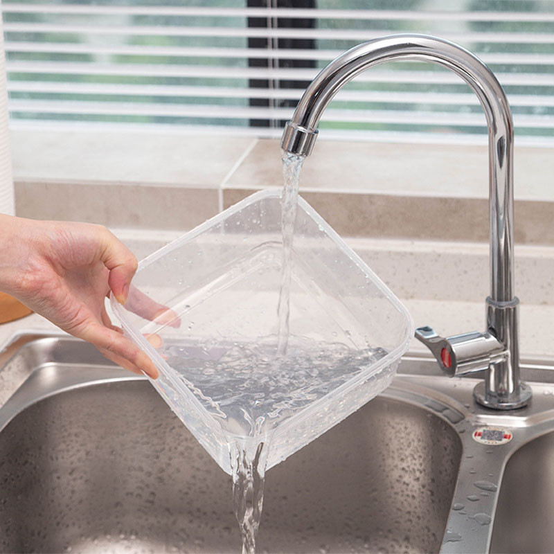 3db kültéri ebéddoboz élelmiszertároló konténer eldobható gyorsétterem csomagoló doboz kerek téglalap alakú doboz hordozható piknik kemping