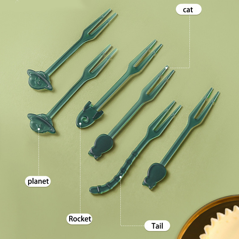 Bērnu augļu cērtes pusdienu kastītei Dekoratīvie pārtikas cērti bērniem Karikatūras atkārtoti lietojami augļu cērmes ar uzglabāšanas burciņām bērniem