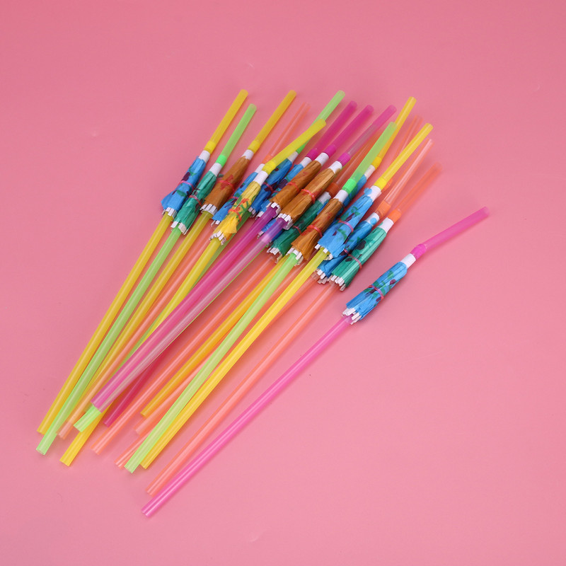 20 gab. Augļu dekors Havaju salas Dekoratīvie salmiņi Dzeramais Luau Ballīšu piederumi Rotā Havaju kokteiļu aksesuāri