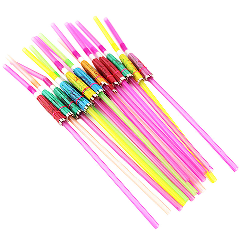 20 gab. Augļu dekors Havaju salas Dekoratīvie salmiņi Dzeramais Luau Ballīšu piederumi Rotā Havaju kokteiļu aksesuāri