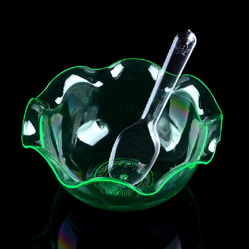 Šaukštai Plastikiniai šaukštai Šakės Desertinė arbata ir patiekimas Vienkartinė kiaušinio mėlynumo Robins Rose birūs užkandžiai, kurių puodukas trumpas medinis colis