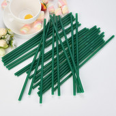 100 gab. 24cm piena tēja gari elastīgi dzeramie salmiņi kāzu ballīte elastīgi vienreizlietojami plastmasas salmiņi Suministros Para Fiestas