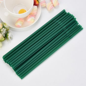 100 τεμ. 24 εκατοστών Milk Tea Long Flexible Drinking Straws Wedding Party Flexible Πλαστικό Καλαμάκι μιας χρήσης Suministros Para Fiestas