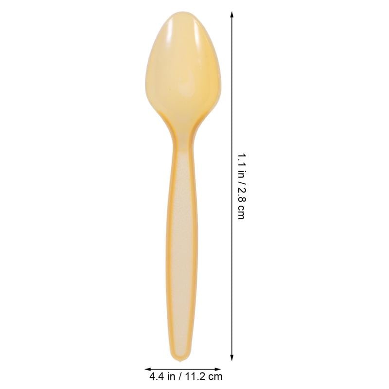 60 gab. Plastmasas karotes Vienreizlietojamie trauki Caurspīdīgi Galda piederumi Karotes Vienreizlietojami Pārtikas PP Karote Virtuves galda piederumi Karote